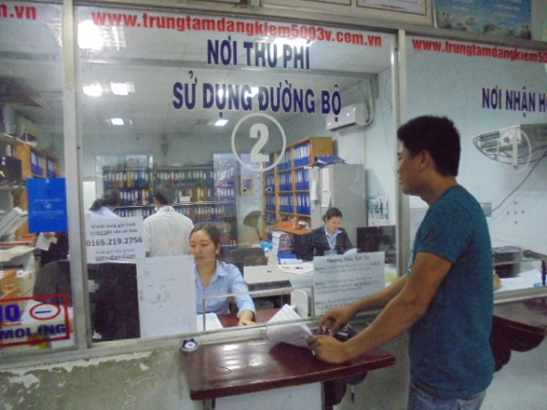 Hướng dẫn Thanh toán Giá kiểm định và Phí sử dụng đường bộ bằng chuyển khoản